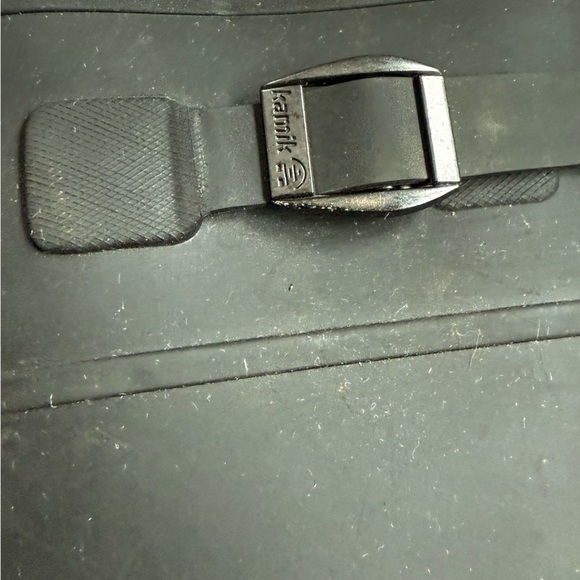 Kamik Black Rubber Kids Raindrops 3 Rajn Boots - Picture 5 of 7